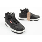 Levi's John SE black ankle-high Velcro children's sports shoes
