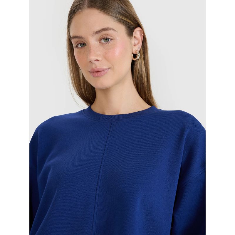 Oversized sweatshirt without a hood, unzipped, women's 4F 4FWSS25TSWSF1543-30S *Kategoria tymczasowa Your Sports Performance