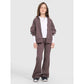 Girls' sweatpants with flared legs 4F 4FJRAW25TTROF1599-51S *Kategoria tymczasowa Your Sports Performance
