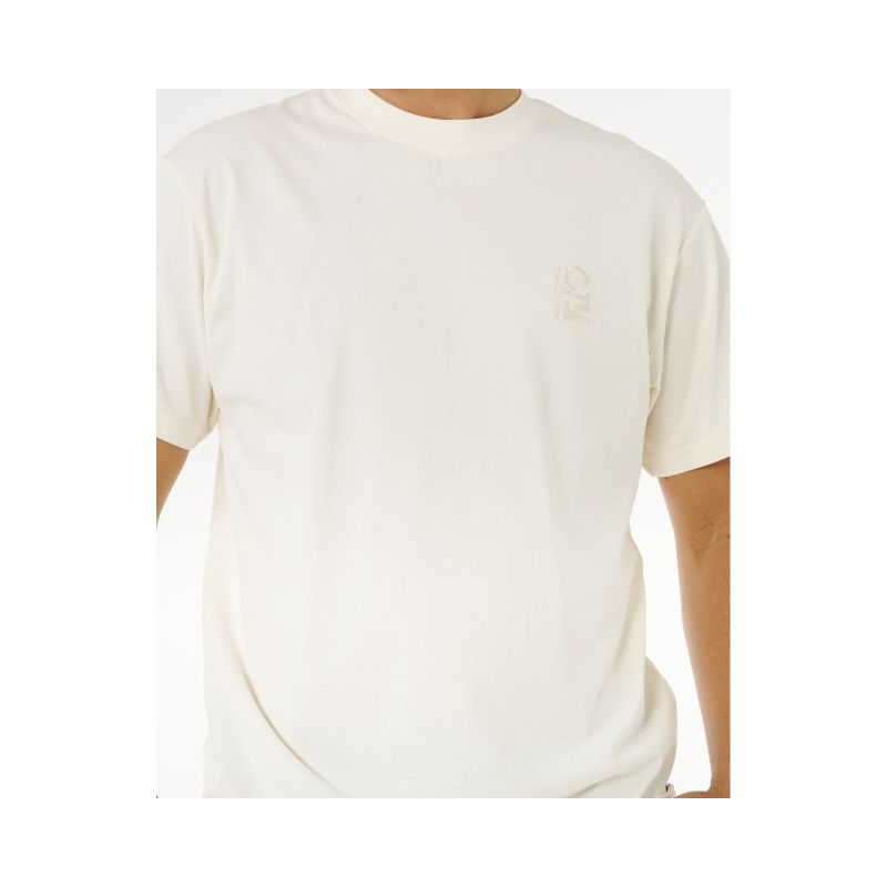 Men's RIP CURL Search Embroidery Tee White