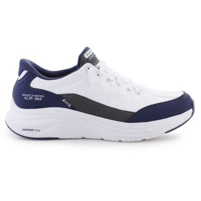 Skechers Slip-ins: Contour Foam - Cozy Fit 232619-WNV White/Navy In preparation Your Sports Performance