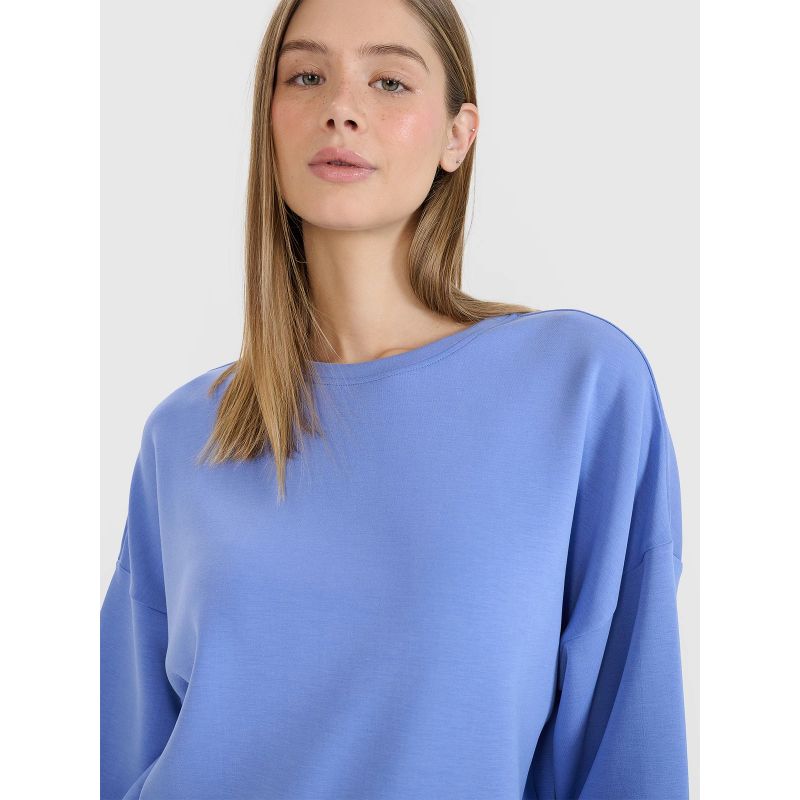 Women's sweatshirt with open zipper and modal 4F 4FWSS25TSWSF1576-33S *Kategoria tymczasowa Your Sports Performance