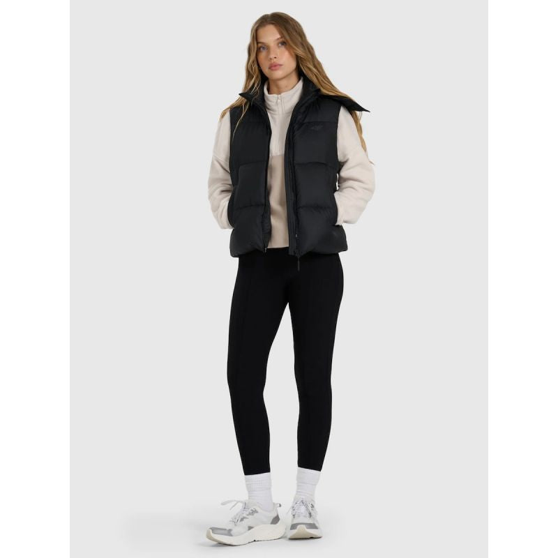 Women's down vest with natural filling 4F 4FWAW25TVJAF223-083S 4f