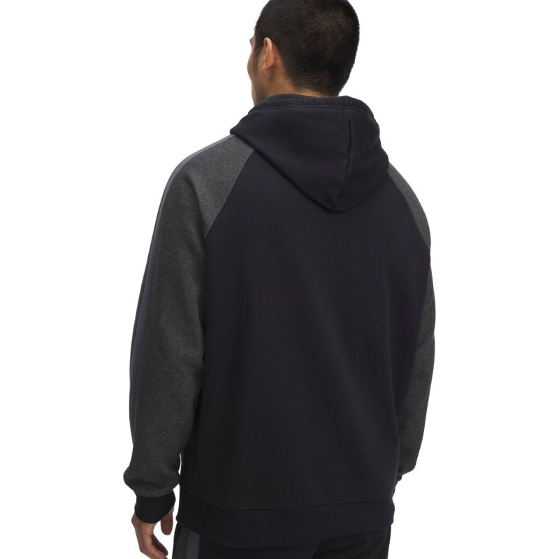 Men's Under Armour Rival Fleece Colorblock Hoodie Black 6003958 001 Clothing Your Sports Performance