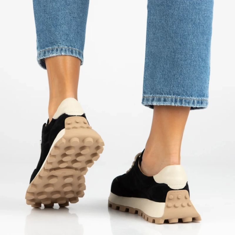Leather platform sneakers black Filippo DP7498
