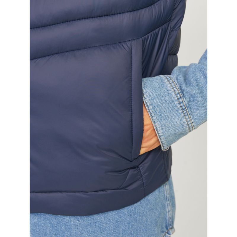 Jack & Jones JJEMULTI BODYWARMER COLLAR NOOS 12258457 NAVY BLAZER/TRUE RED To be categorized Your Sports Performance