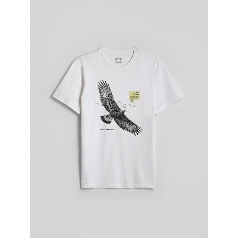 Men's regular printed T-shirt 4F 4FKAW26TTSHM4499-10S