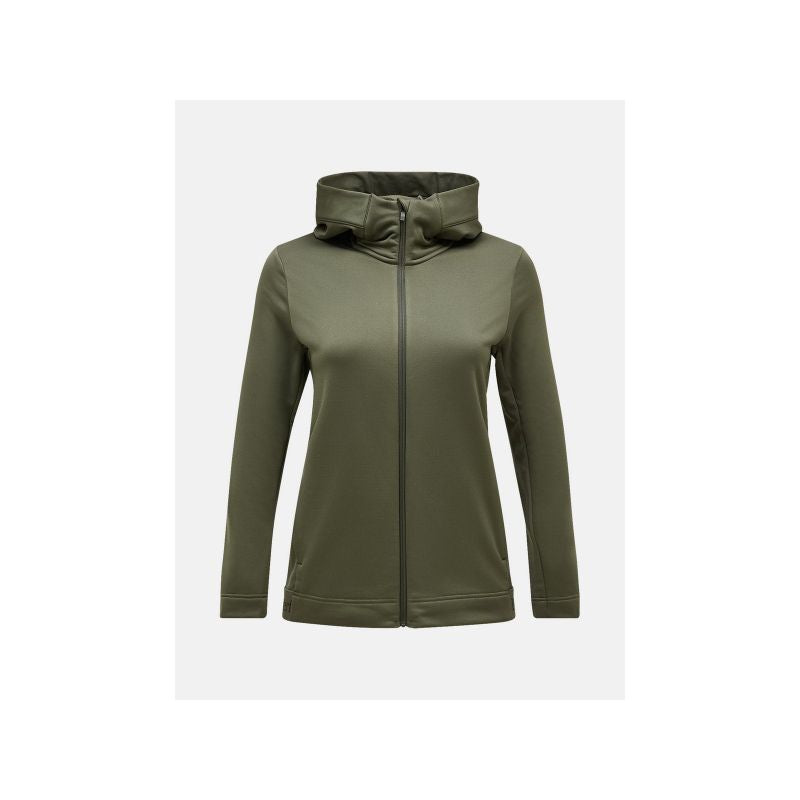 Peak Performance W Rider Tech Zip Hoodie Green Import z PMSport Your Sports Performance