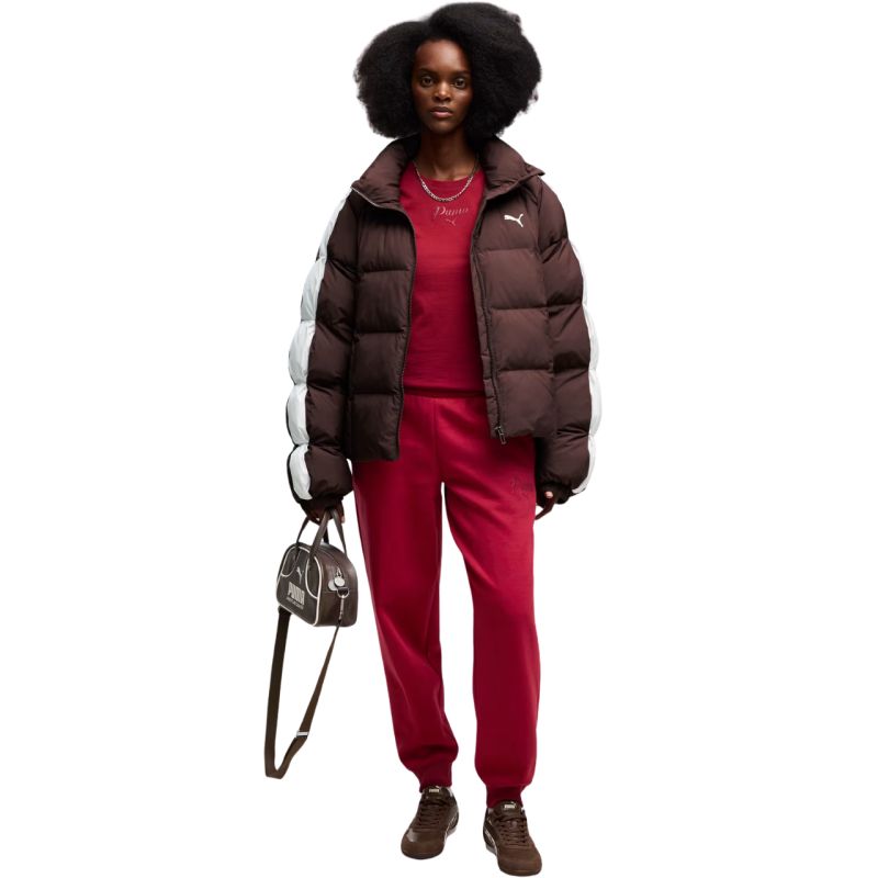 Women’s Puma ESS Script Comfort Sweatpants red 694067 23