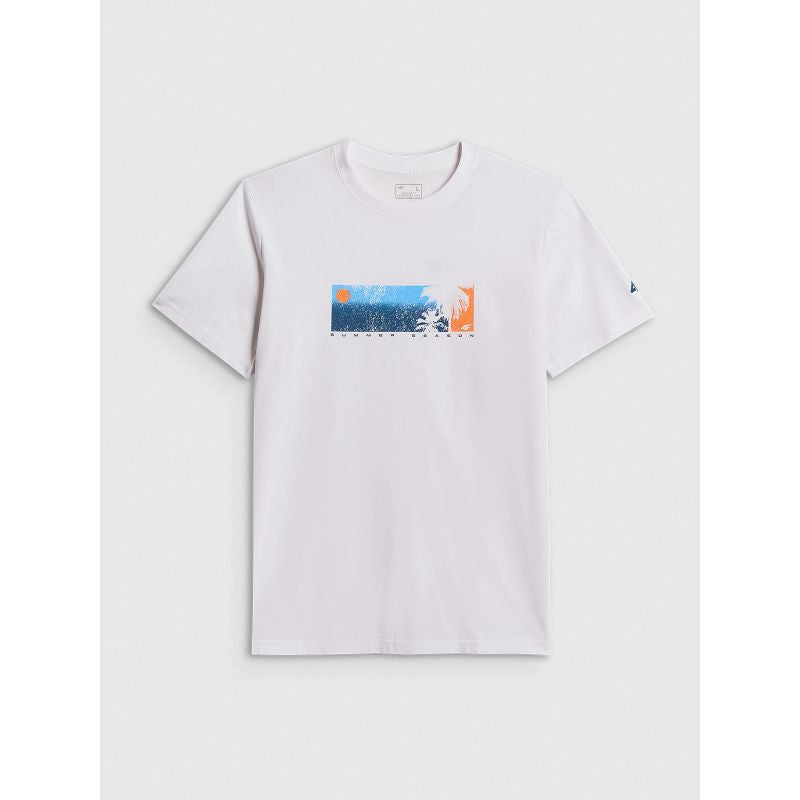 Men's regular printed T-shirt 4F 4FWSS26TTSHM3335-10S 4f