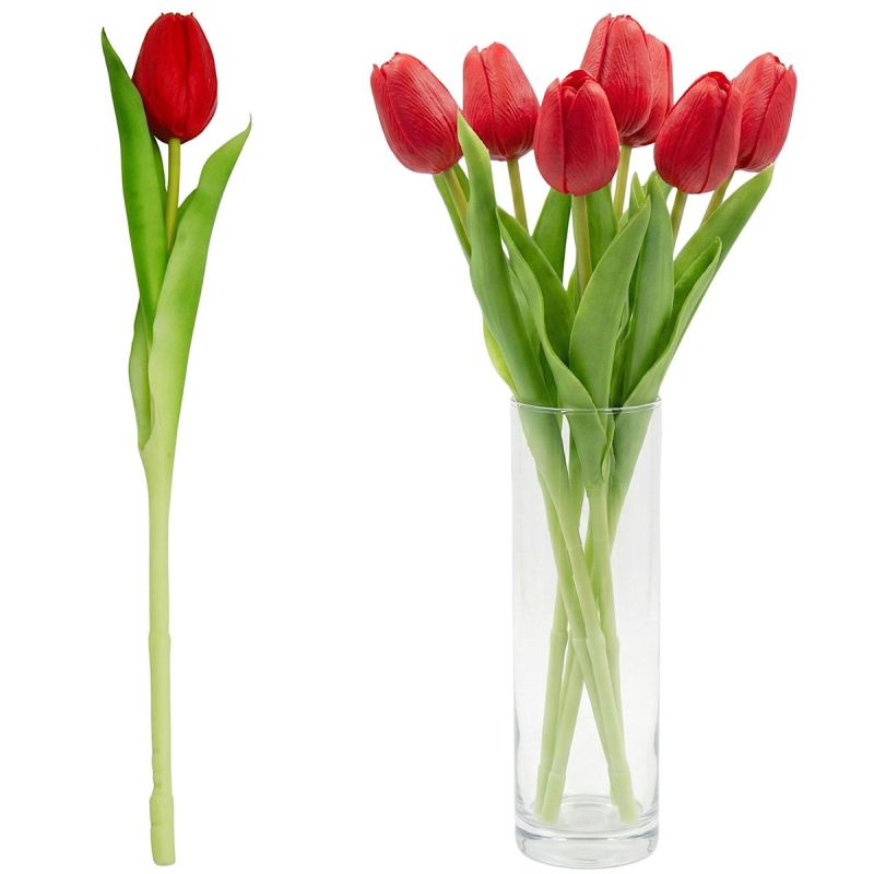 RED TULIP 31CM LIFE-LIKE SPRING DECORATION Home and Garden/Equipment Your Sports Performance