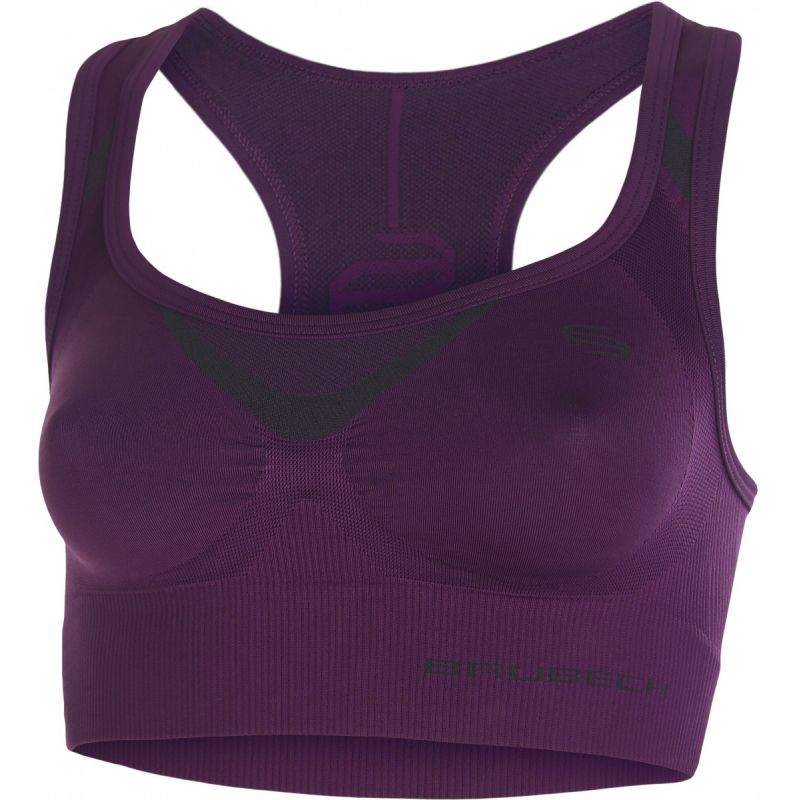 Bra, sports bra Brubeck Fitness Crop Top CR10070 purple Clothing/Training Your Sports Performance