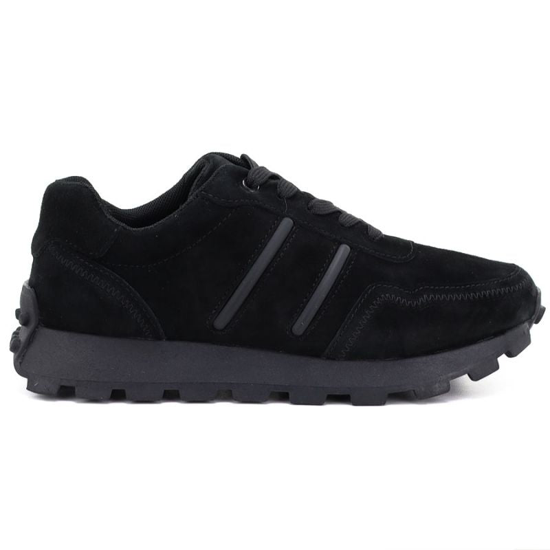 Leather platform sneakers black S.Barski