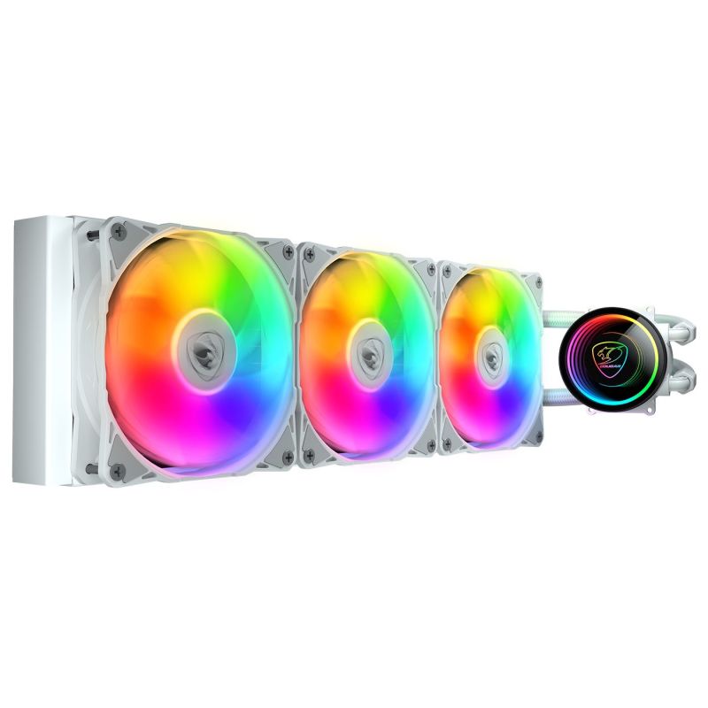 Liquid cooling COUGAR DISS A LIQUIDO COUGAR 3MPSD360W POSEIDON ELITE ARGB 360 WHITE 392x121x27mm SKT 115x-1200-1700-1366-AM5-AM4-FM2-FM1-AM3 ARGB Chłodzenie/Chłodzenie - wentylatory Your Sports Performance