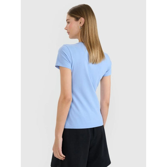 Slim T-shirt with print for women 4F 4FWMM00TTSHF2674-32S 4f