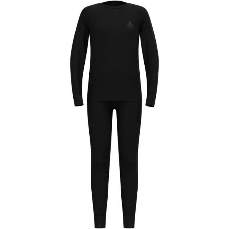 Odlo Set long MERINO 200 KIDS size 116cm Black Odzież militarna/Bielizna termoaktywna Your Sports Performance
