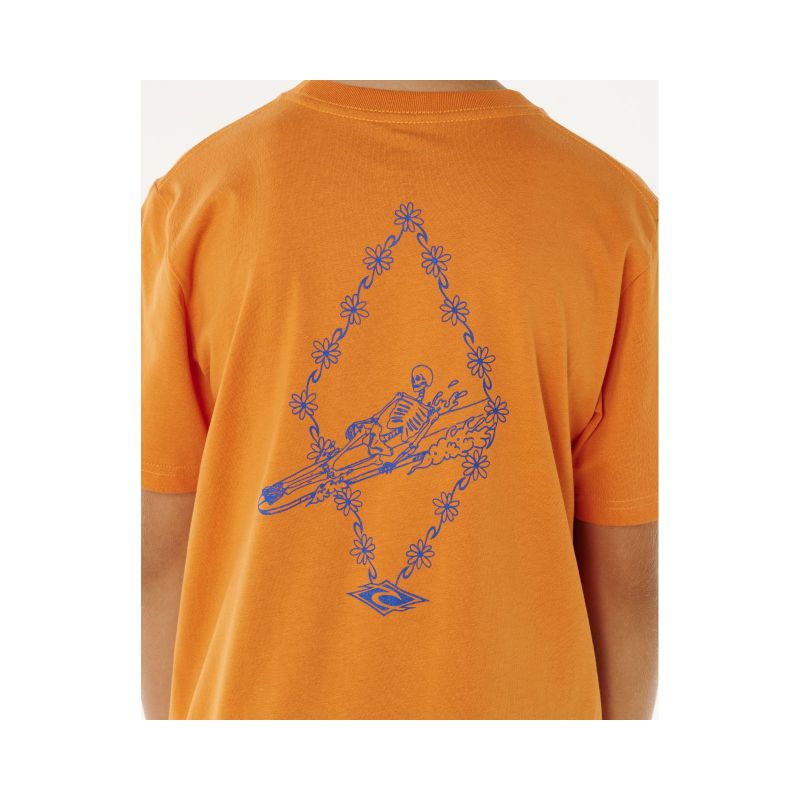 RIP CURL Eternal Shred Art Tee-Boy Orange
