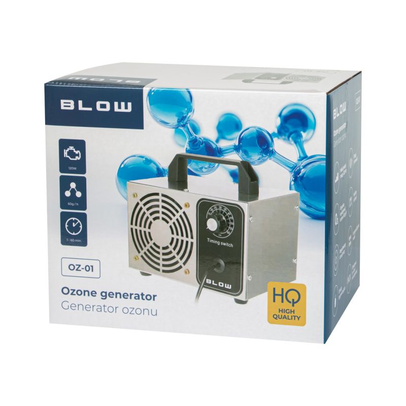 BLOW OZONE GENERATOR OZ-01 OZONATOR 60000 MG/H 120W AGD - Produkty/Oczyszczacze powietrza Your Sports Performance