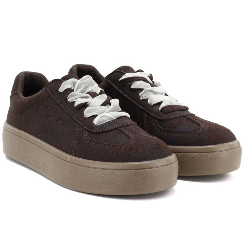 Women's brown platform shoes Big Star UU274004