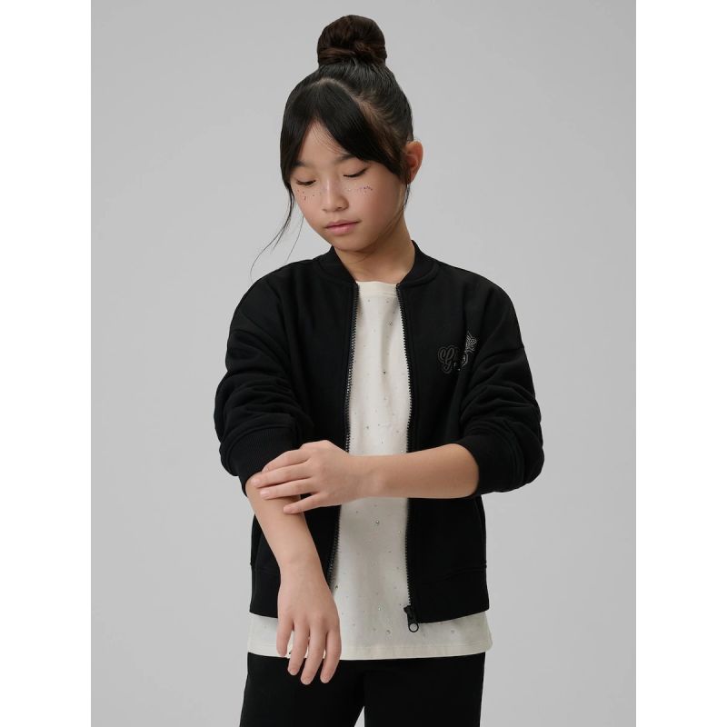 Girls' loose sweatshirt without hood 4F 4FJRSS26TSWSF2626-20S