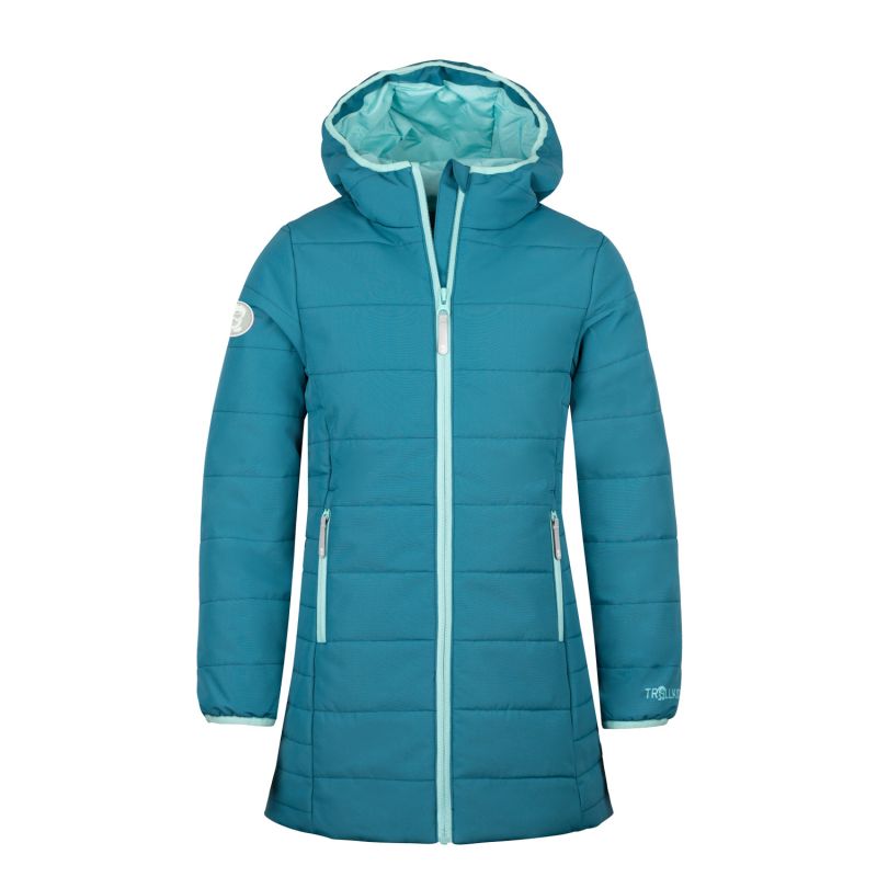 Trollkids Girls Stavanger Coat winter blue insulated hooded jacket (219-323) Trollkids