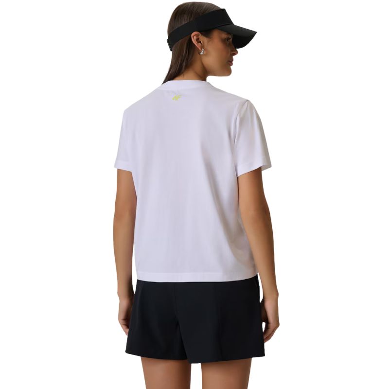 Women's T-shirt 4F F2721 white 4FWSS26TTSHF2721 10S