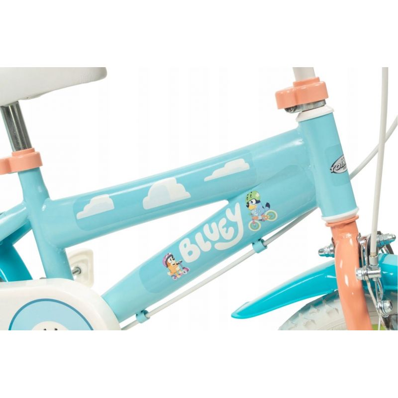 TOIMSA Bluey 12" Children's Bicycle Blue and Lime (Gry i zabawki) Sport i rekreacja/Rowery dziecięce Your Sports Performance