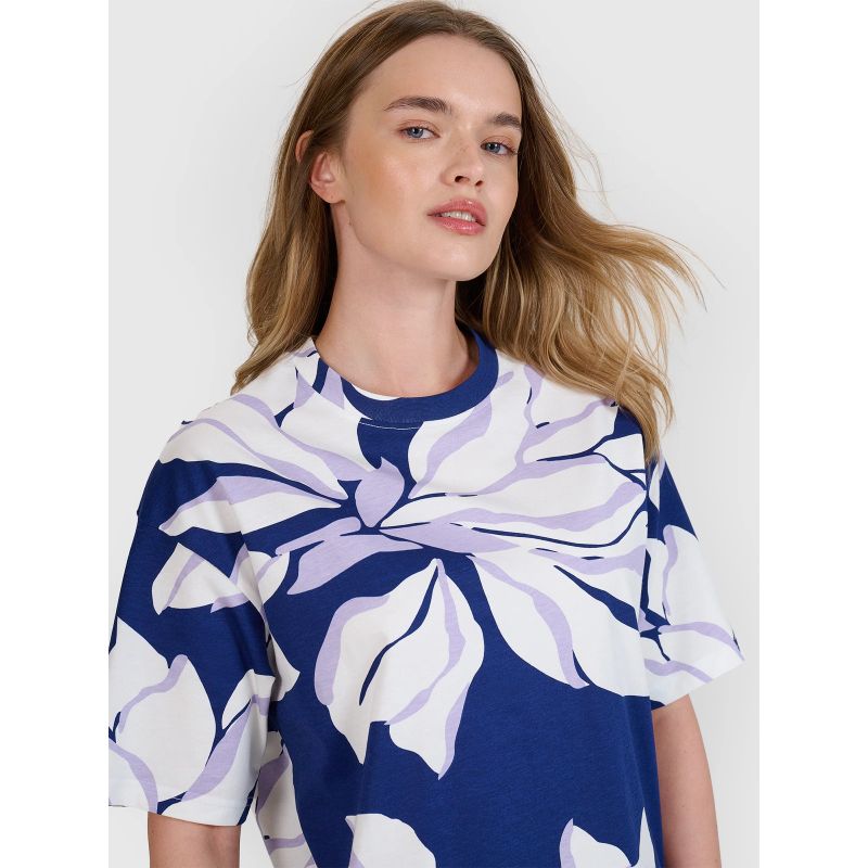 Women's oversize printed T-shirt 4F 4FRSS25TTSHF2692-91A *Kategoria tymczasowa Your Sports Performance