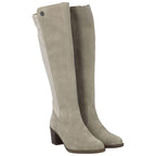 Women's leather insulated high-heeled boots, beige, Rieker Y2050-60