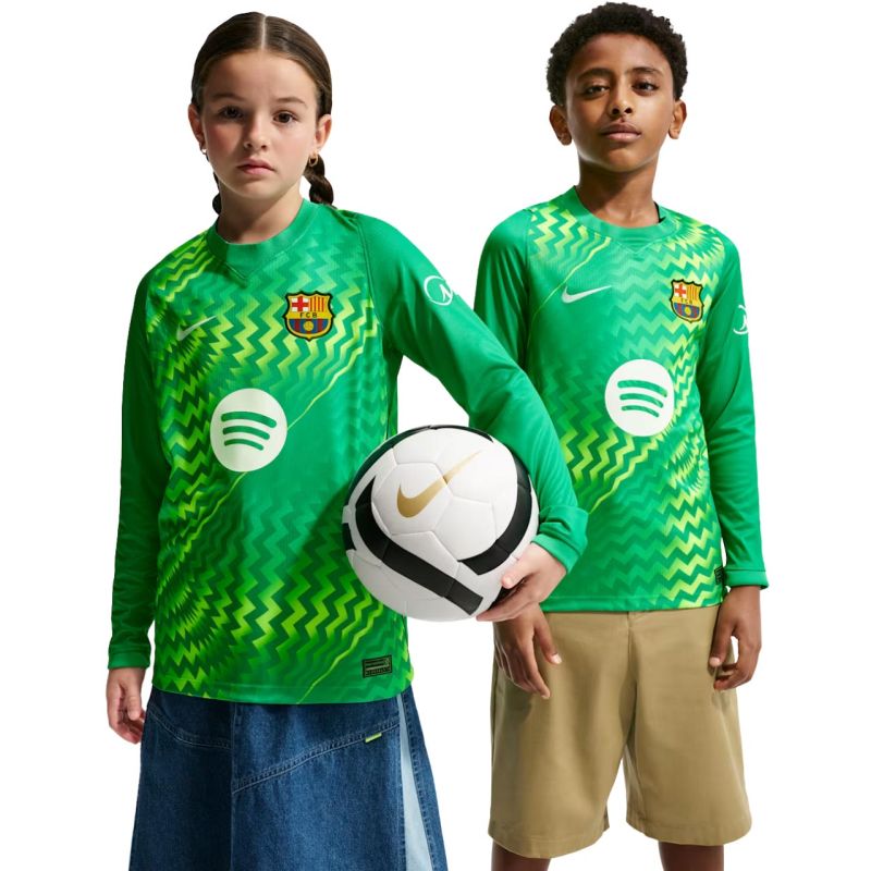 Nike FC Barcelona Stadium Goalkeeper 2026/27 Kids' Jersey Green II3610 324