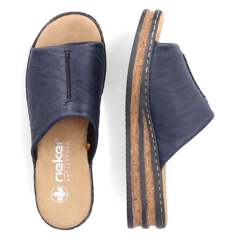 Comfortable Rieker W RKR670 flip-flops, navy blue Footwear/Lifestyle/Rieker Your Sports Performance