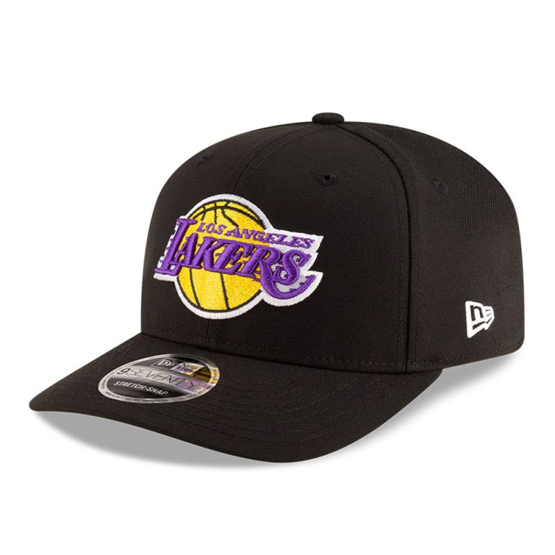 New Era 9SEVENTY Los Angeles Lakers NBA Team Black Stretch Snapback Cap - 60755450 Odzież/Czapki/Czapki z daszkiem Your Sports Performance