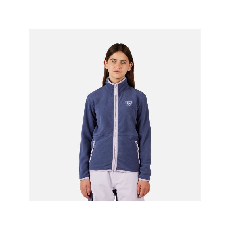ROSSIGNOL JR STRAWPILE FLEECE FZ children's sweatshirt blue