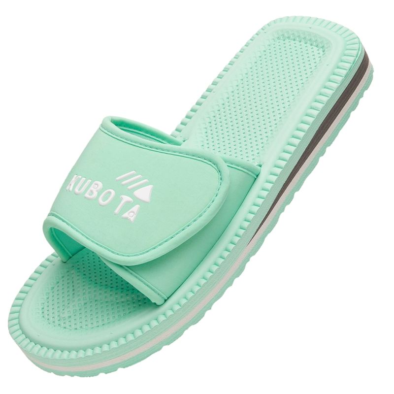 Kubota Velcro Classic Flip Flops Pastel Green K25SS-100-001-17-1 Kubota