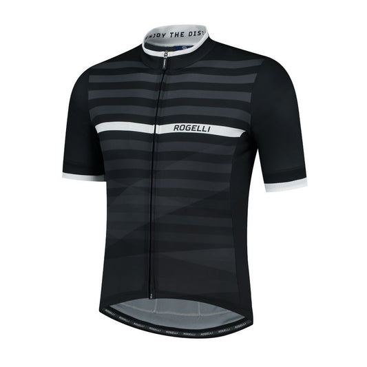 Rogelli STRIPE 2XL black and white T-shirt Clothing Your Sports Performance