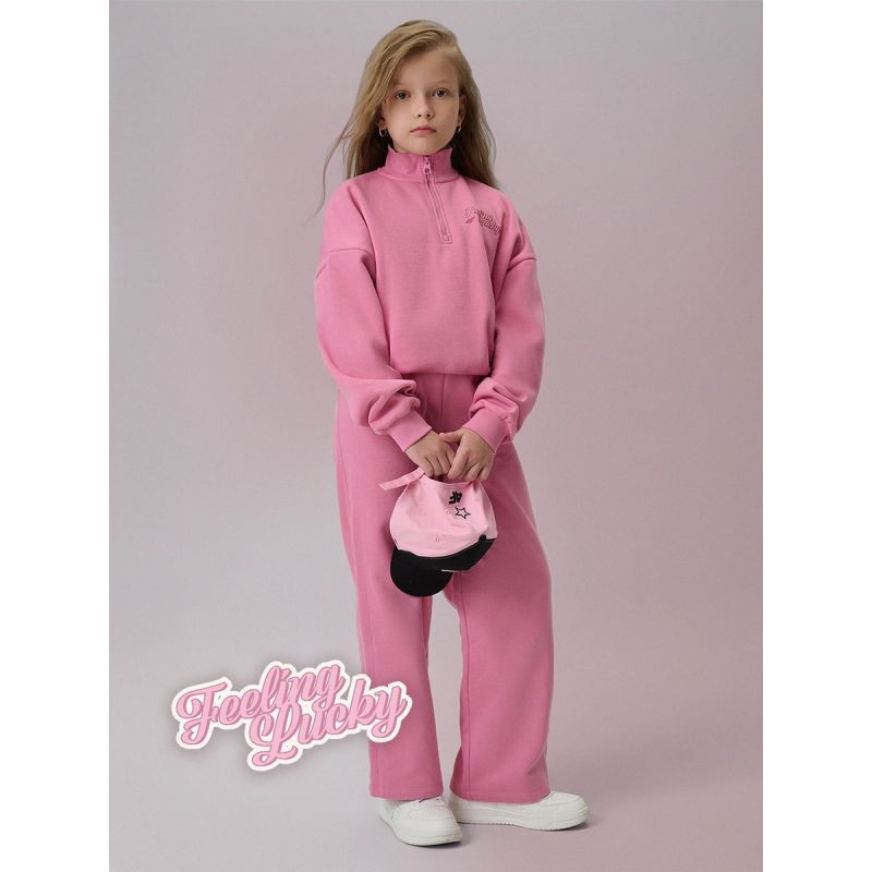 Girls' straight leg sweatpants 4F 4FJRSS26TTROF1727-54S