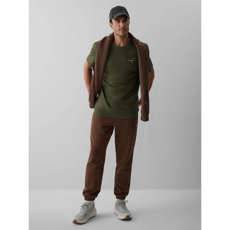 Men's regular printed T-shirt 4F 4FKAW26TTSHM4477-043S