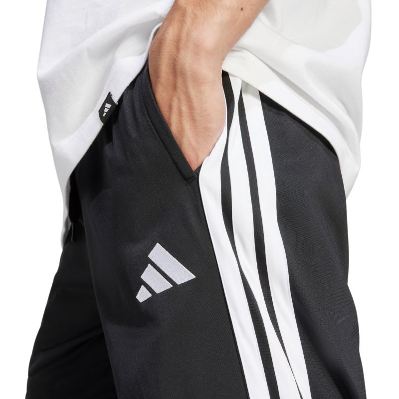 Men's adidas 3-Stripes Tricot Regular-Fit Open Hem Pants Black JI8802
