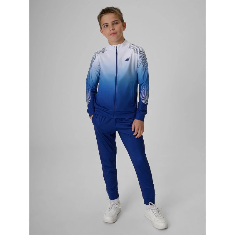 Regular sports sweatshirt without hood for boys 4F 4FJRSS26TFSWM1043-90A