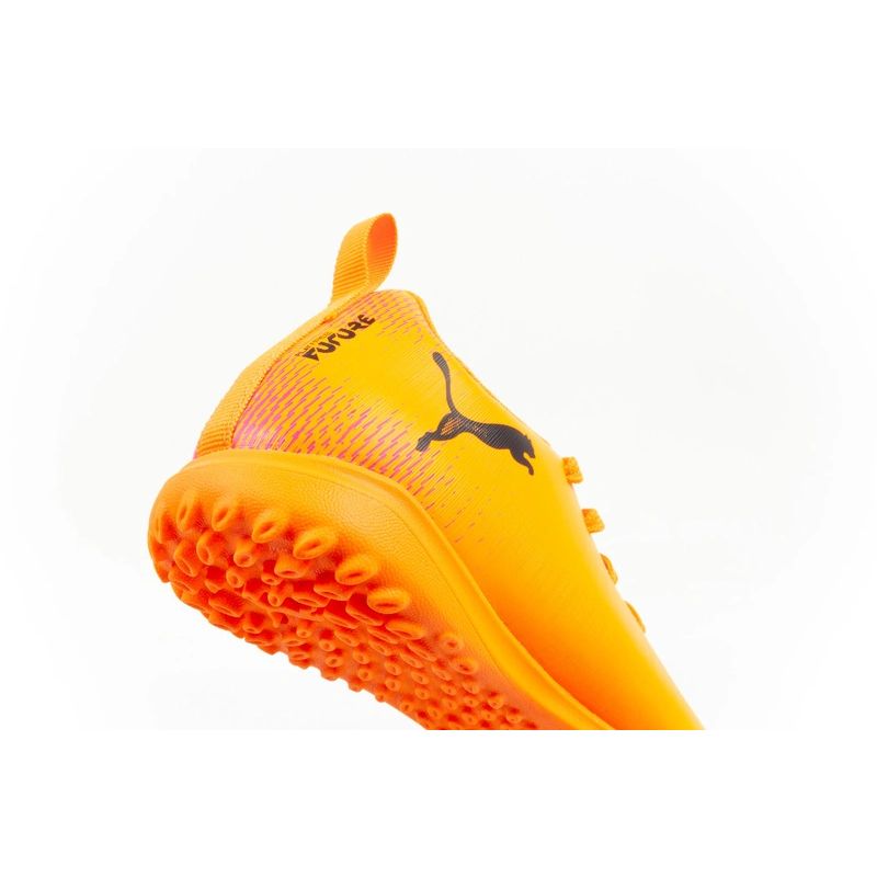 Puma Future 8 Play TT children's turf sports shoes, orange Puma