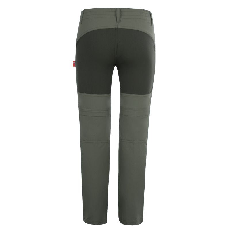 Children’s zip-off trousers for boys/girls Trollkids Kids Nordfjord Zip-off Pants clay green (852-328)