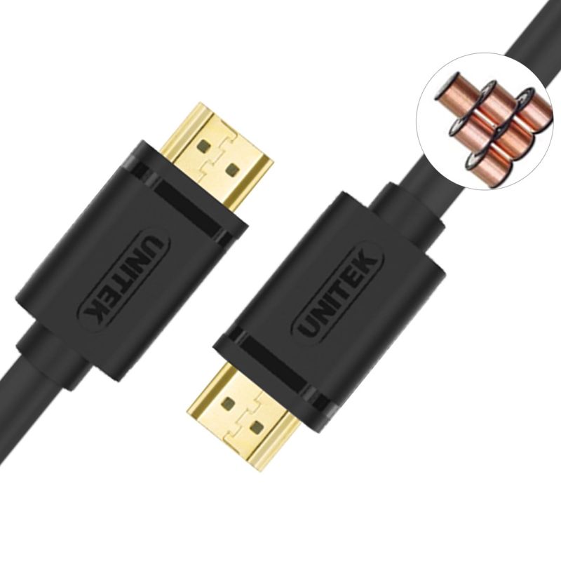 UNITEK HDMI CABLE BASIC V2.0 GOLD 2M, Y-C138M Kable i adaptery/Kable HDMI Your Sports Performance