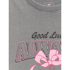 Girls' boxy T-shirt with print 4F 4FJRAW26TTSHF4239-22S