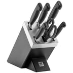 ZWILLING Four Star 35145-007-0 Self-Sharpening Knife Set, 7 Pieces, Black AGD - Produkty/Sztućce i przybory kuchenne Your Sports Performance