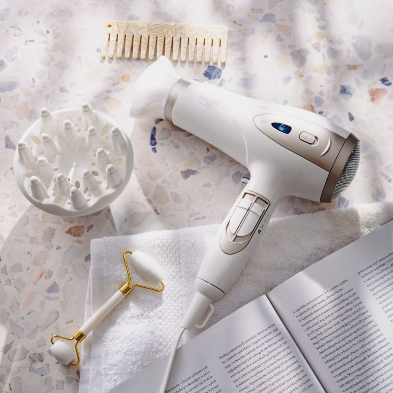 ADLER AD 2248wc hair dryer white and champagne AGD - Produkty/Suszarki do włosów Your Sports Performance