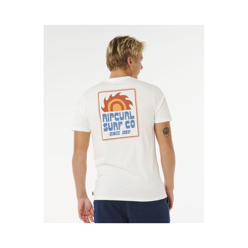 RIP CURL Pacific Rinse Sunrise Tee Men's White