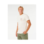 Men's RIP CURL Vaporcool Search 3 Stacks Tee White