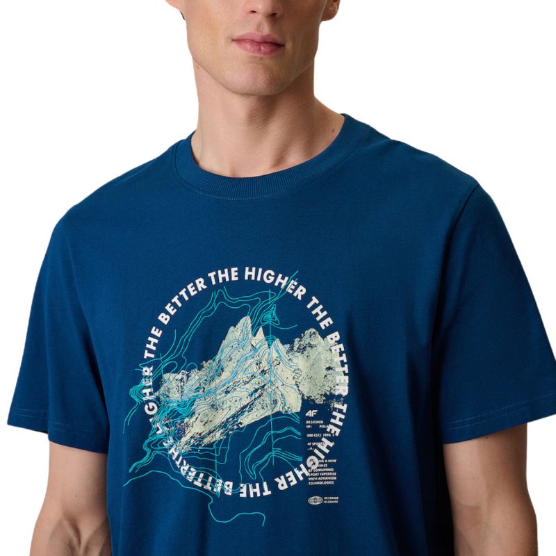 Men's T-shirt 4F M2822 sea green 4FWSS26TTSHM2822 46S