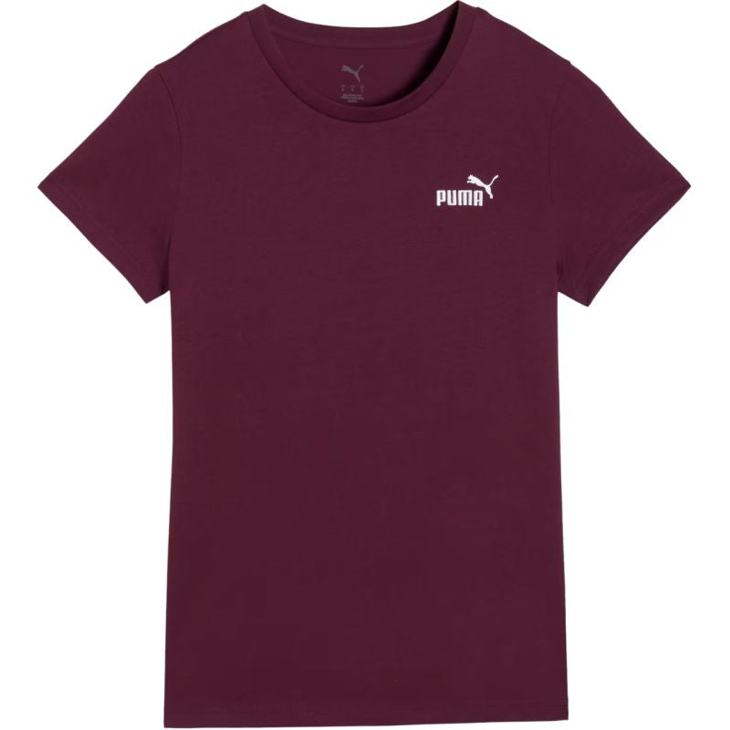 Women's Puma ESS Small No.1 Logo Tee(s) T-Shirt burgundy 682373 24