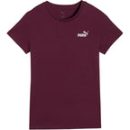 Women's Puma ESS Small No.1 Logo Tee(s) T-Shirt burgundy 682373 24